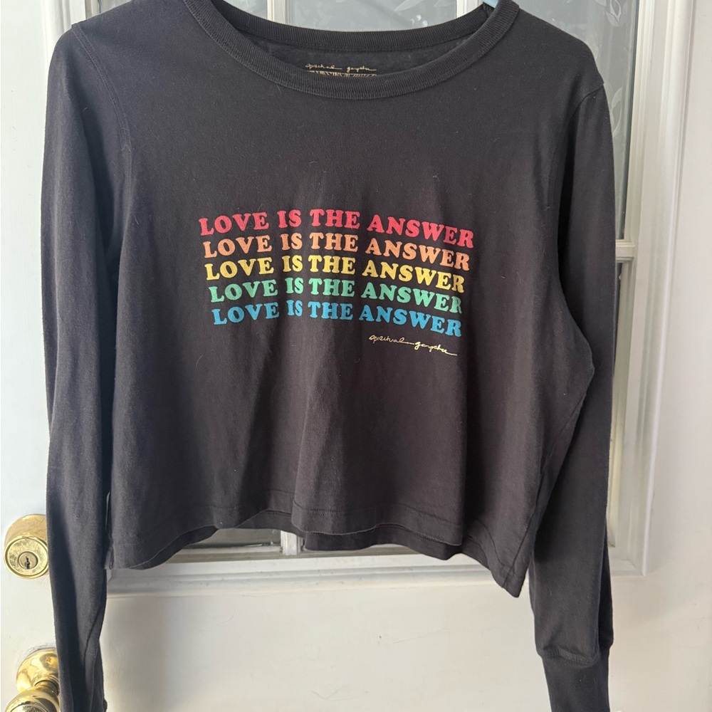 Spiritual Gangster Black Long Sleeve Top